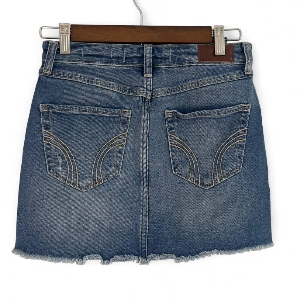 Hollister-co Women's Blue and Navy Skirt